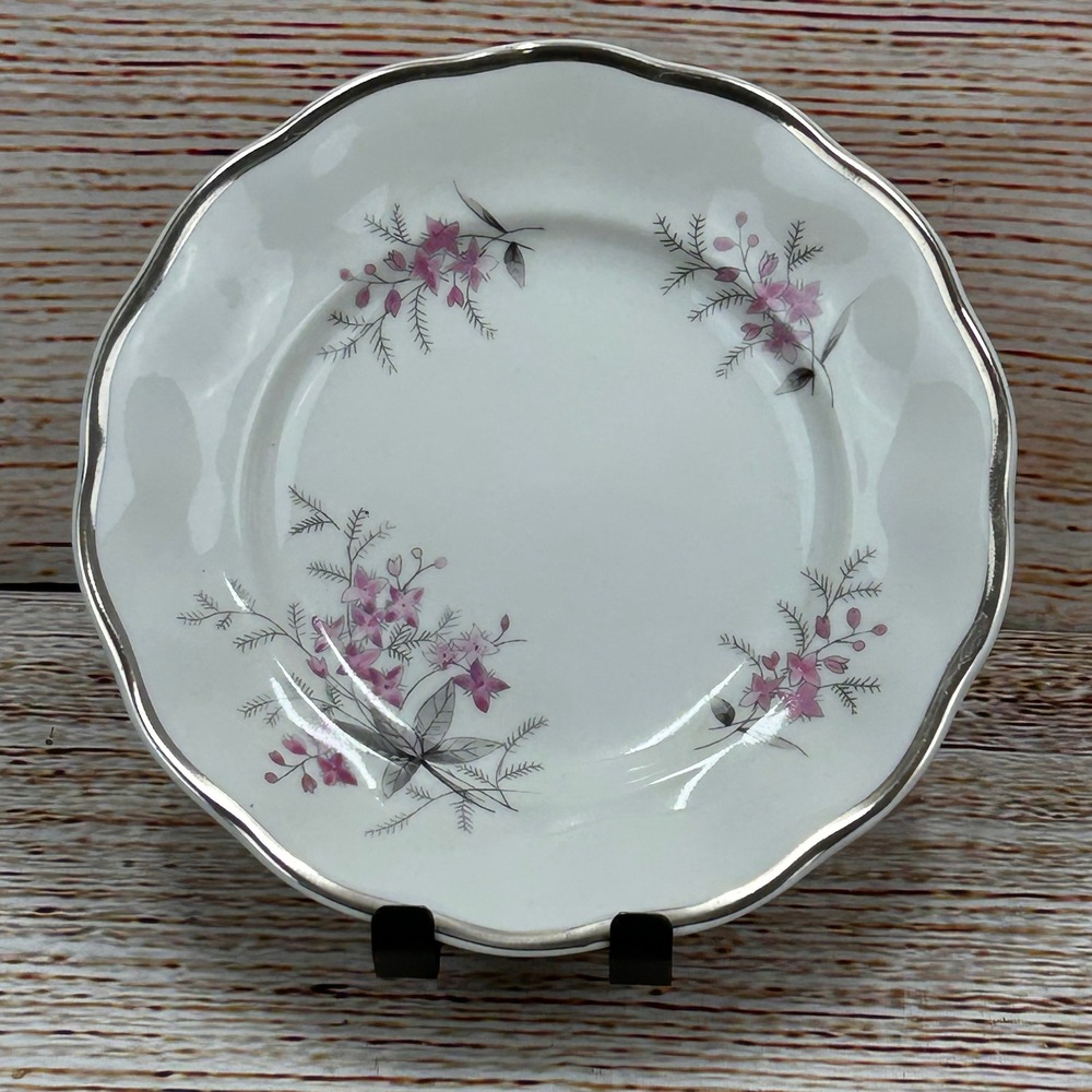 Favolina‎ Karolina Jarolina Poland 3879 Bread Dessert Silver Scalloped Floral 9